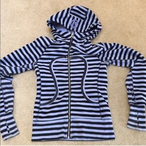 Lululemon Striped Zip-Up Hoodie